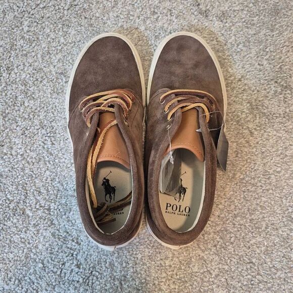 Polo Ralph Lauren Men\'s Keaton Suede Lace-Up Sneakers Size 7.5